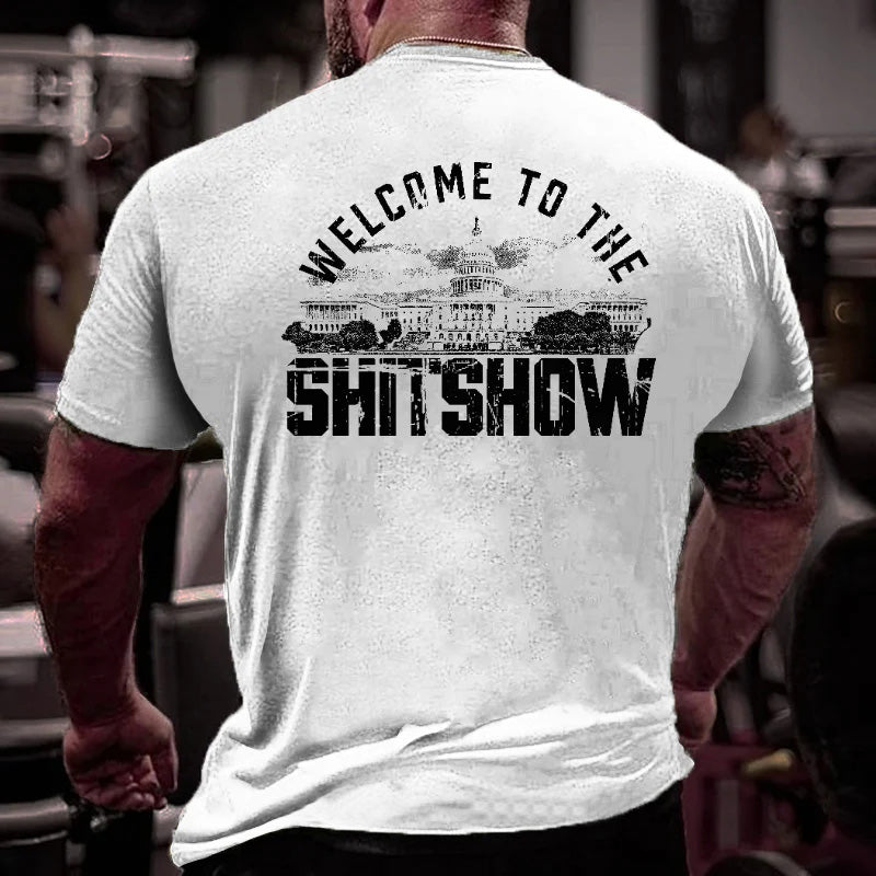 Welcome To The Shit Show Print Men's T-shirt