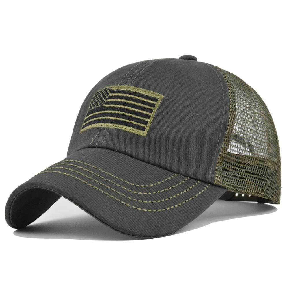 American flag camouflage Trucker Cap