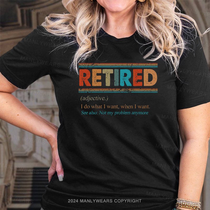 Women Retired T-Shirt