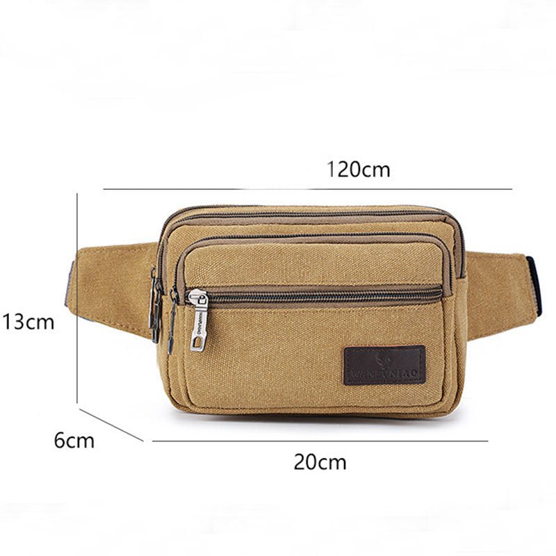 Multifunctional Canvas Waist Bag