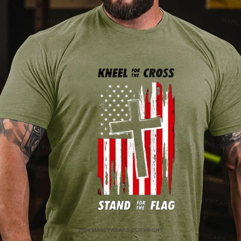 Kneel For The Cross Stand For The Flag T-Shirt