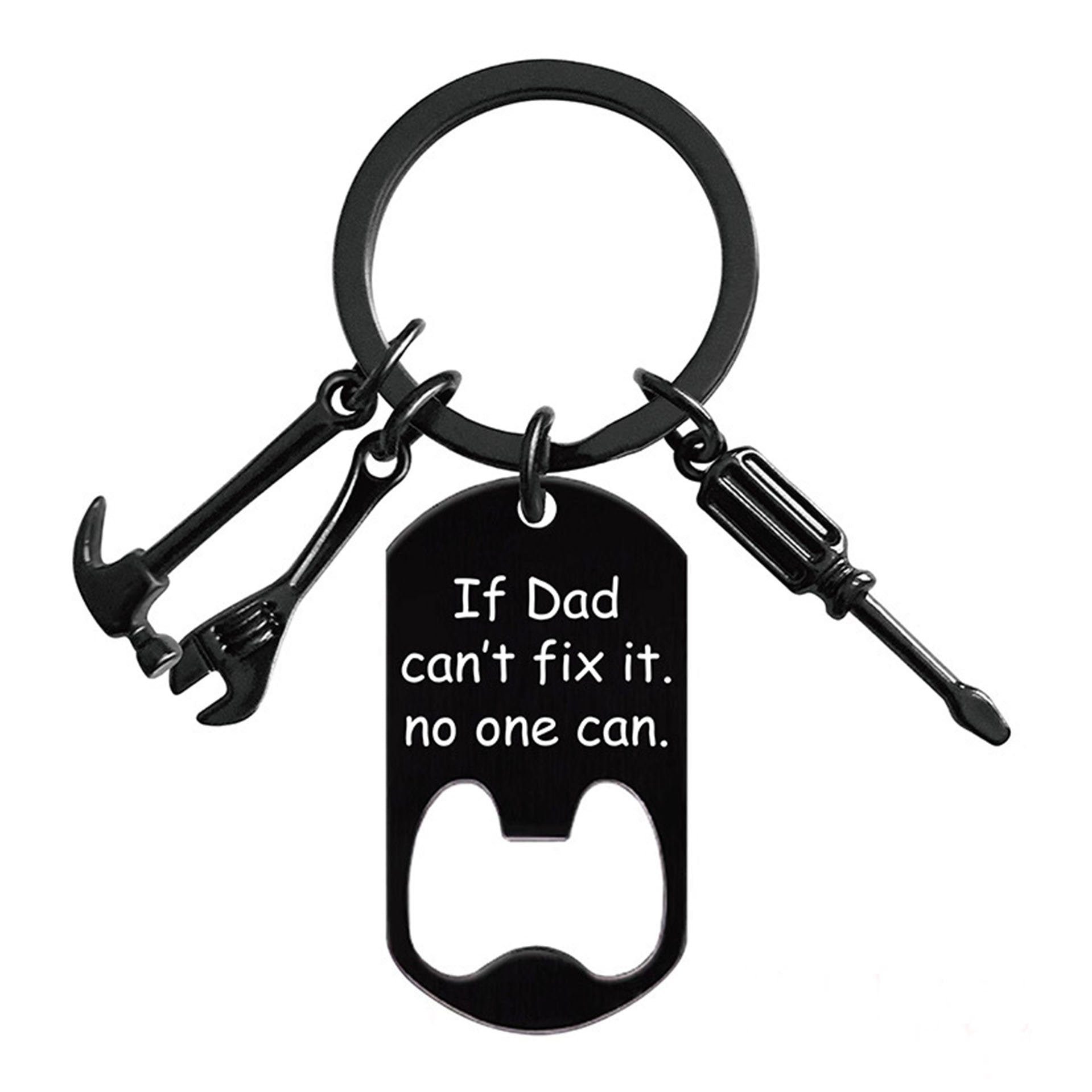 Stainless Steel Father's Day Gift Keychain Pendant