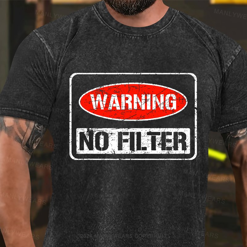 Wabniing No Filter Washed T-Shirt