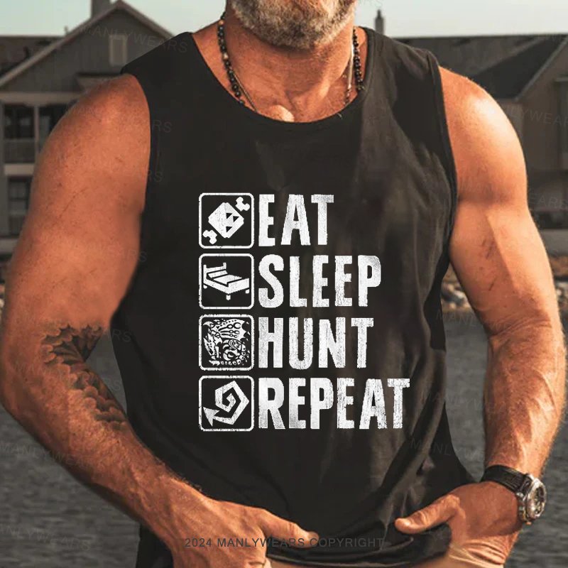 Eat Sleep Hunt Orepeat Tank Top