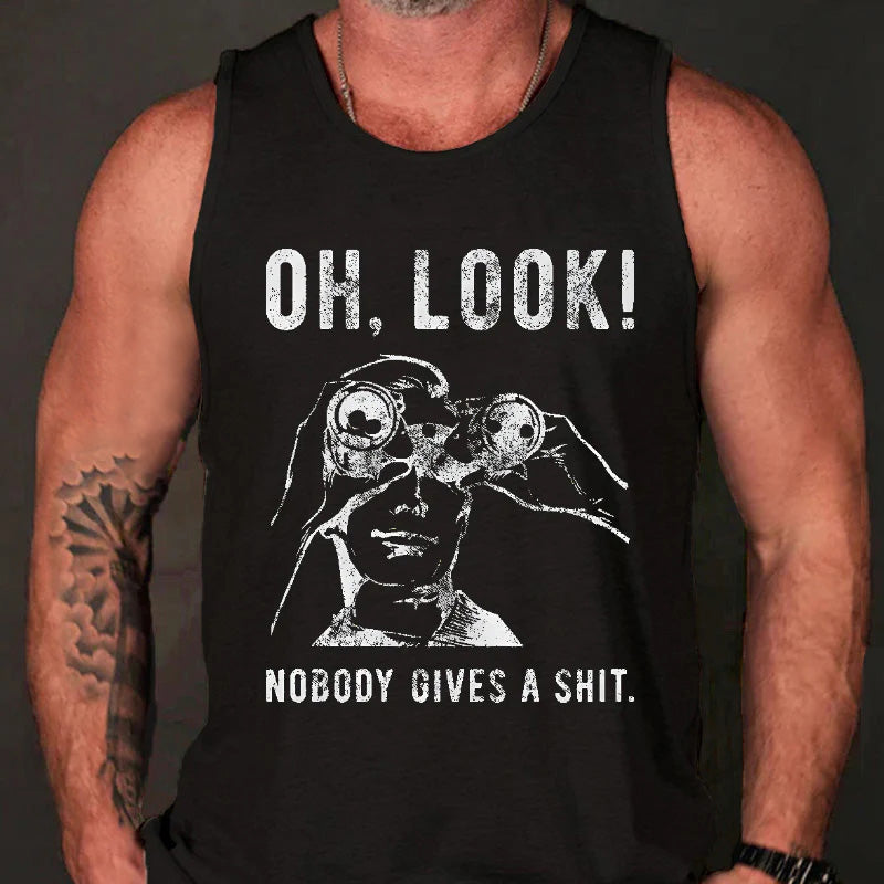 OH LOOK! Nobody Gives A Shit Tank Top