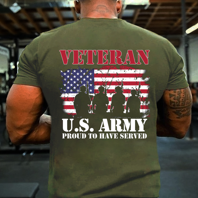 Veteran U.S. Army Proud To Have Served T-shirt