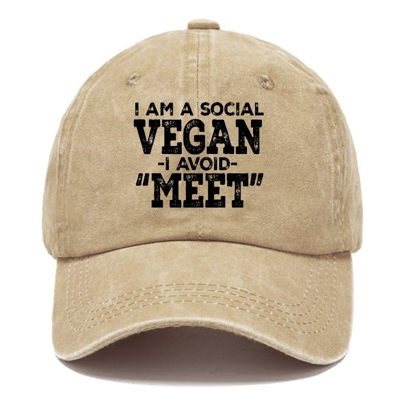 I Am A Social Vegan I Avoid Meet Cap