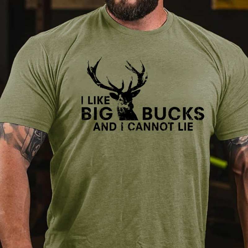 I Like Big Bucks and I Cannot Lie Funny Deer Hunting T-shirt