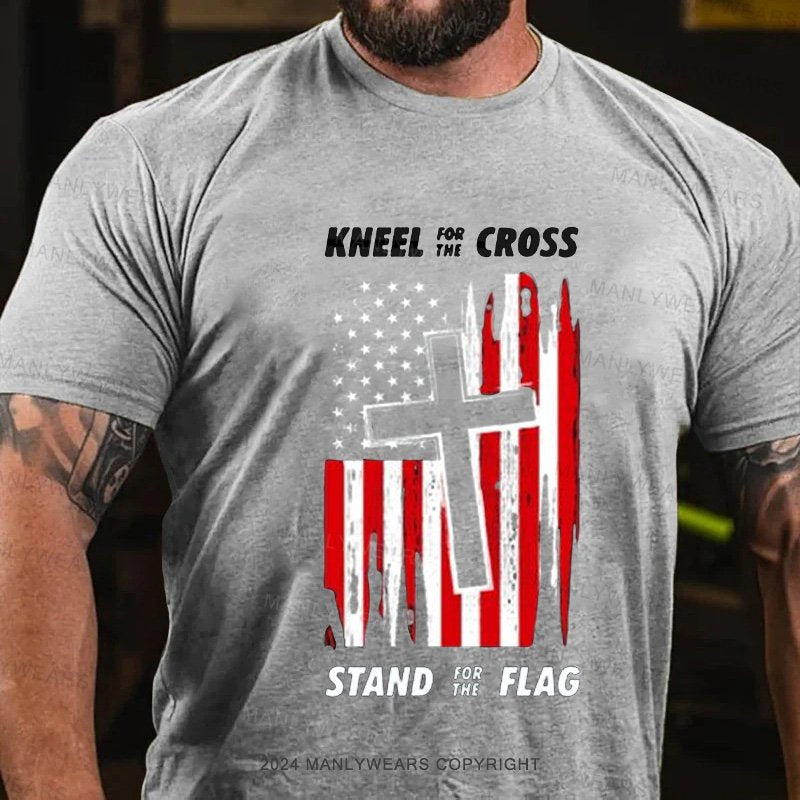 Kneel For The Cross Stand For The Flag T-Shirt