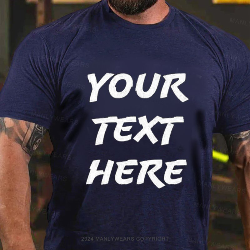 Personalized Text Short Sleeve T-Shirt