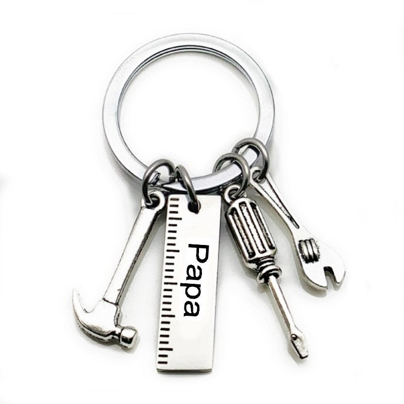 Stainless Steel Father's Day Gift Keychain