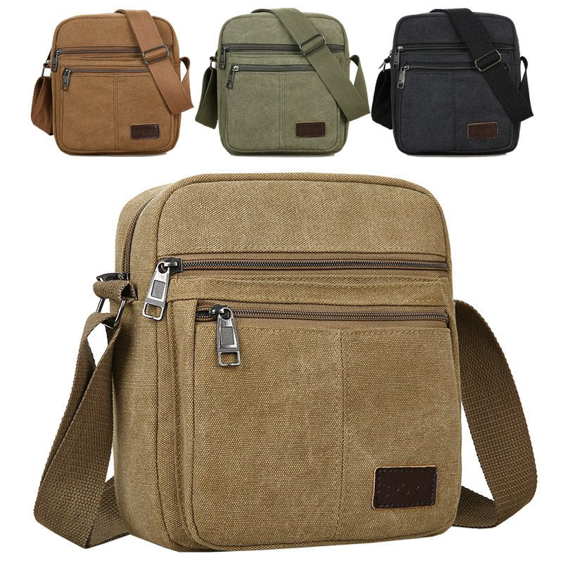 Men's Canvas Wear-resistant Mobile Phone Bag