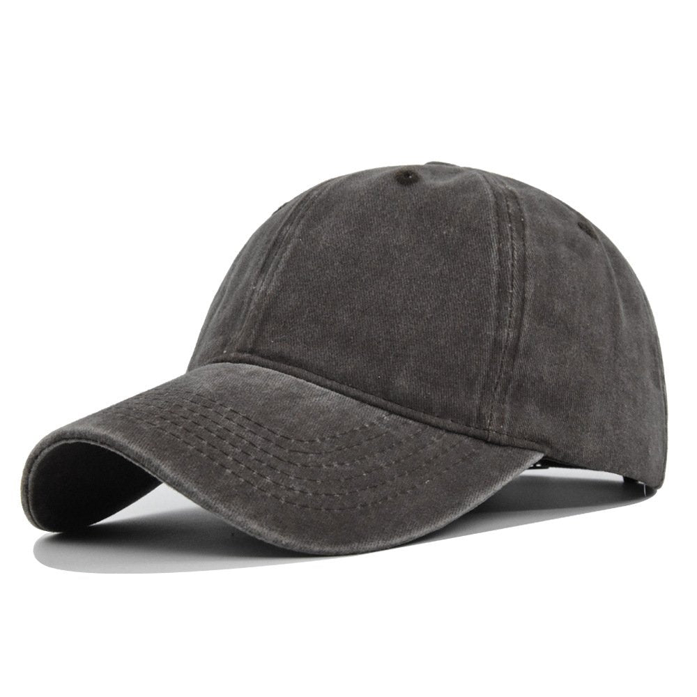 Solid Color Washed Baseball Cap