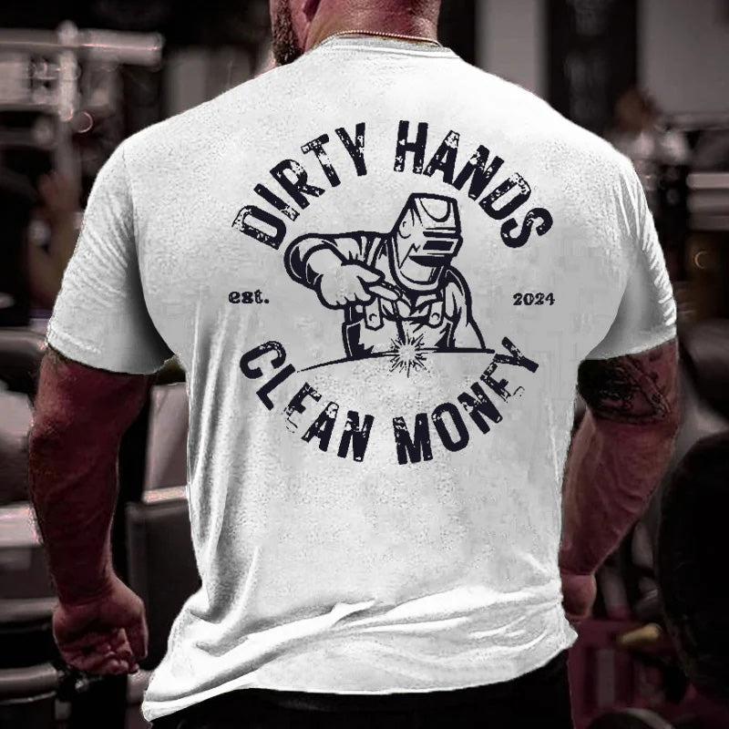 Dirty Hands  Clean Money Est. 2024 Men's T-shirt