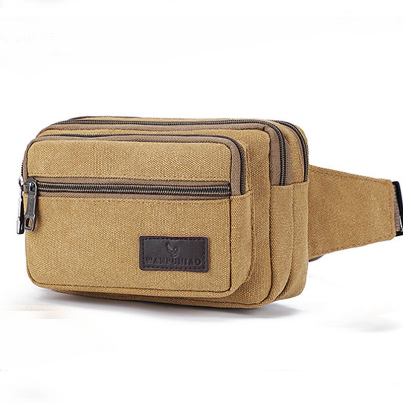 Multifunctional Canvas Waist Bag