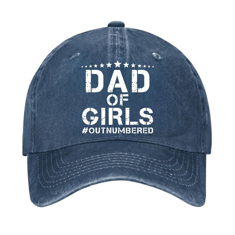 Dad Of Girls Outnumbered Hat