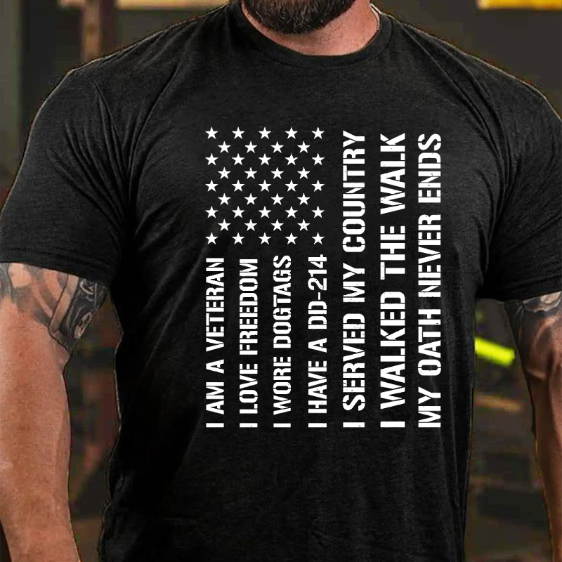 I Am Veteran I Love Freedom I Have A DD-214 Veteran T-shirt