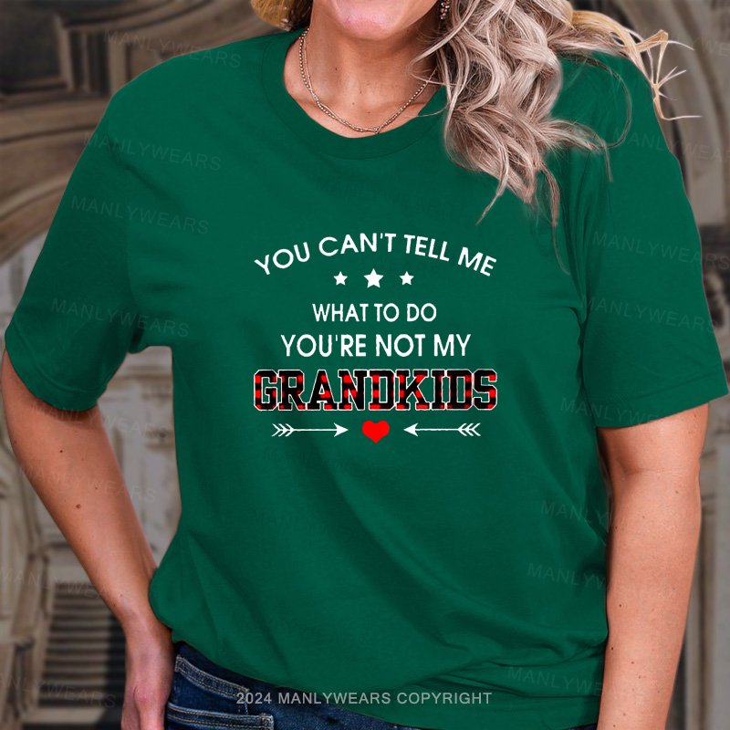 You Can't Tell Me What To Do You're Not My Grandkids  T-Shirt