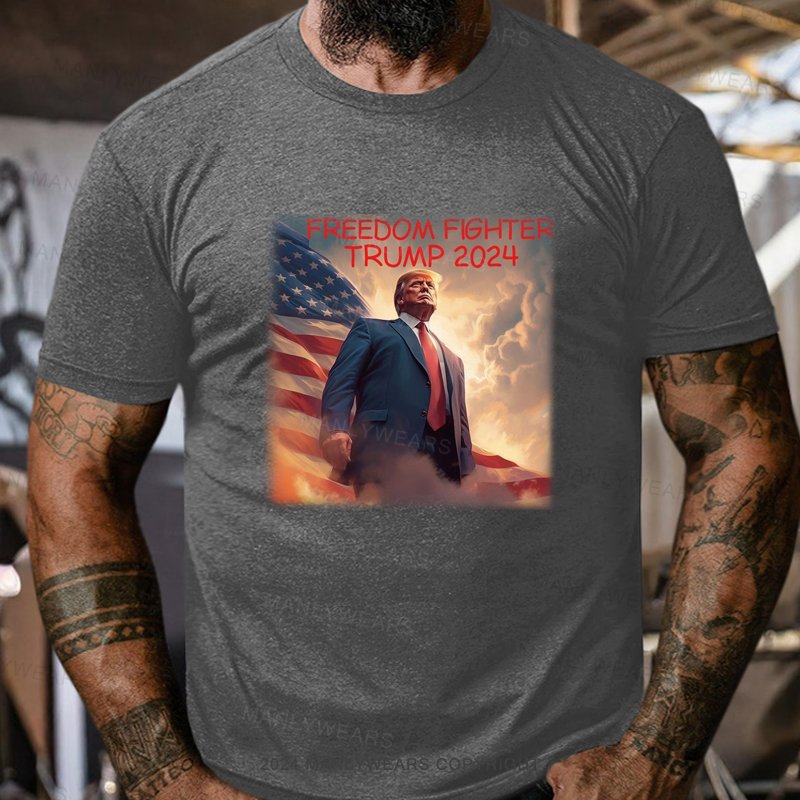 Freedom Fighter Trump Short Sleeve T-Shirt