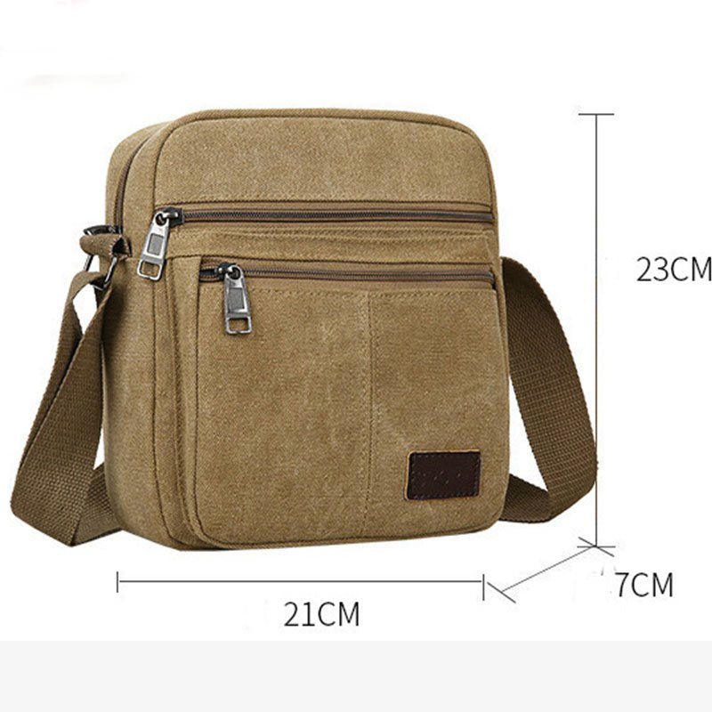 Men's Canvas Wear-resistant Mobile Phone Bag