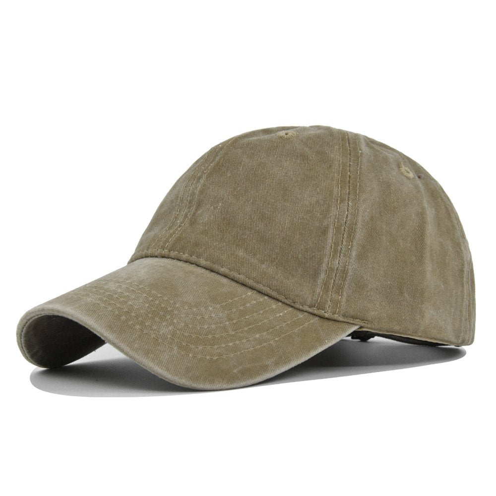 Solid Color Washed Baseball Cap