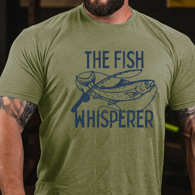 The Fish Whisperer Funny Fishing T-shirt