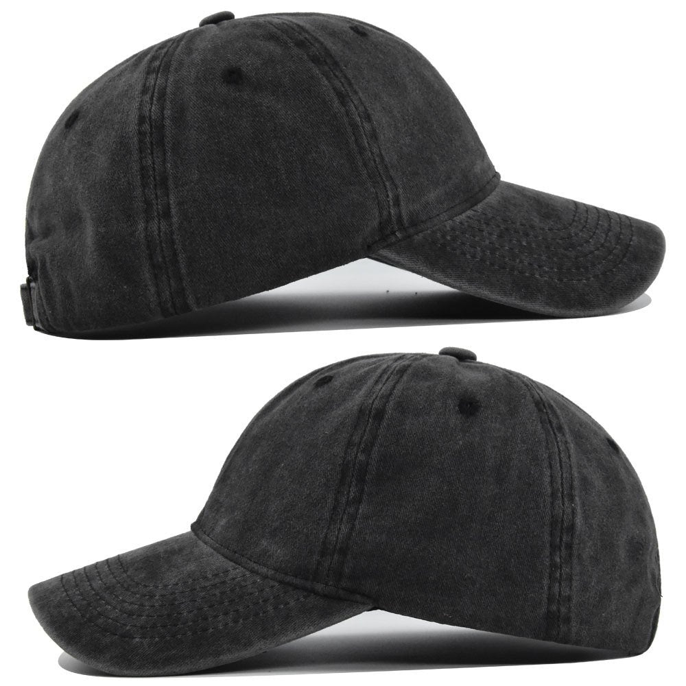 Solid Color Washed Baseball Cap