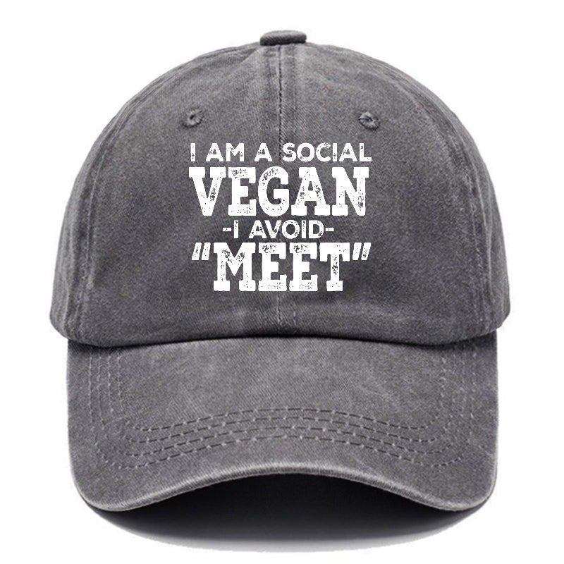 I Am A Social Vegan I Avoid Meet Cap