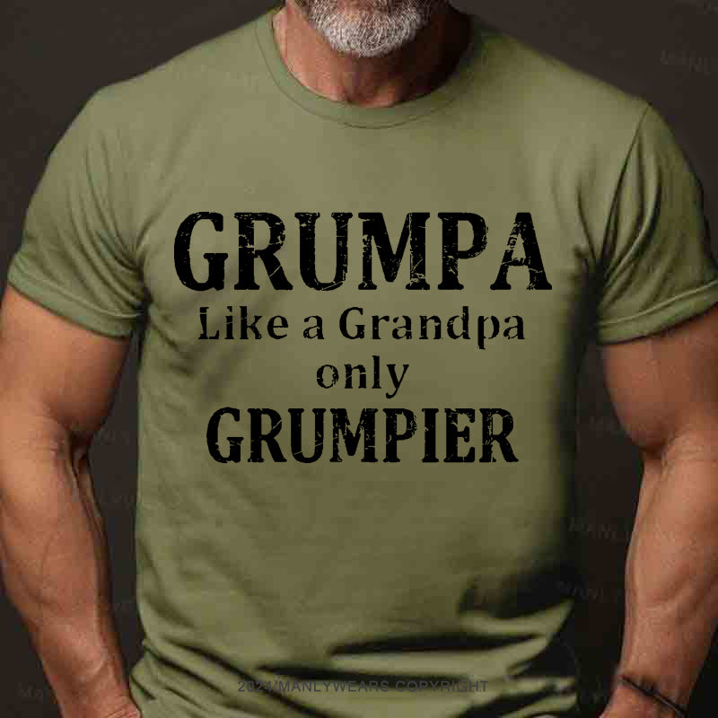 Grumpa Like A Grandpa Only Grumpier Men's T-Shirt