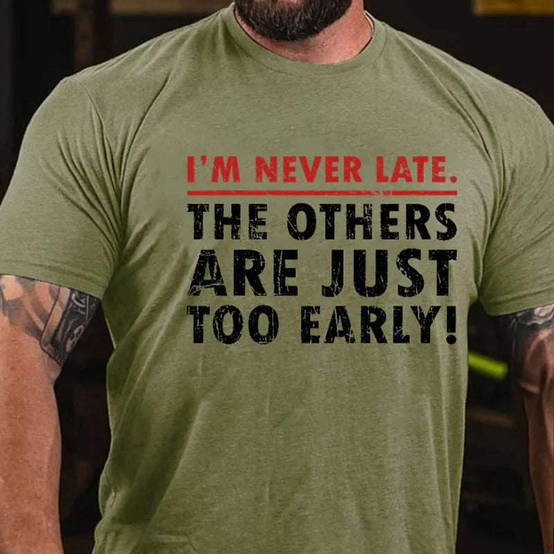 I'm Never Late The Others Are Just Too Early Funny T-shirt